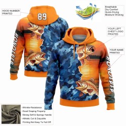 Custom Stitched Bay Orange Camo-Black 3D Trout Fish Fishing Sports Pullover Sweatshirt Hoodie Custom Stitched Bay Orange Camo-Black 3D Trout Fish Fishing Sports Pullover Sweatshirt Hoodie
